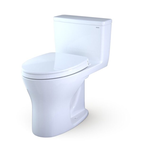 Dual-Flush Elongated One-Piece toilet with Tornado Flush (Seat Included ...